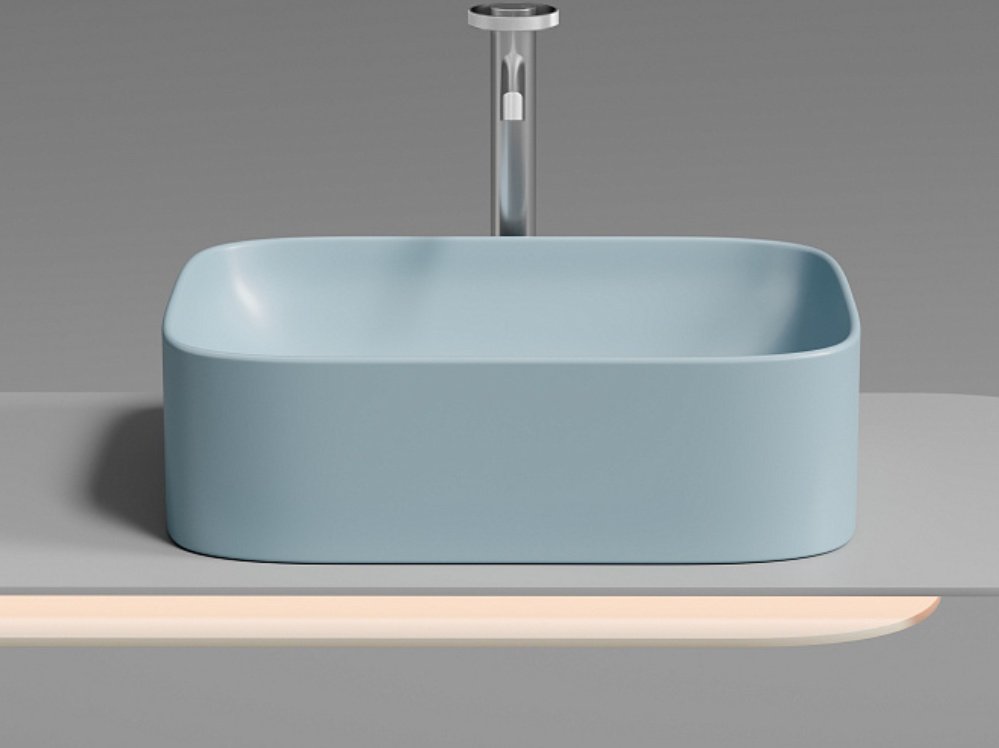 Раковина Ceramicanova CN6052ML накладная прямоугольная 50, санфарфор