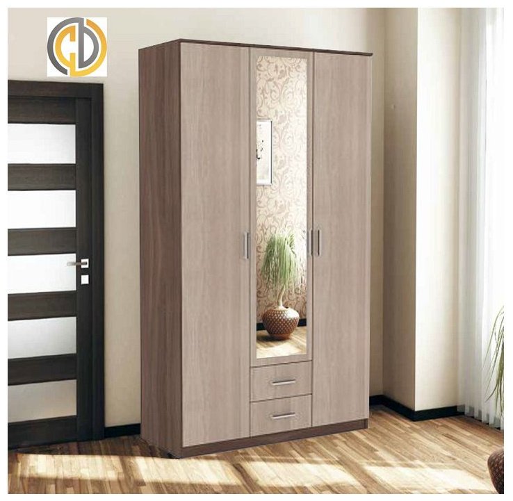 Распашной шкаф DOMA TRIOLITE 1200 84651, 120x220х49.6 см, бежевый, светло-коричневый купить,NaN