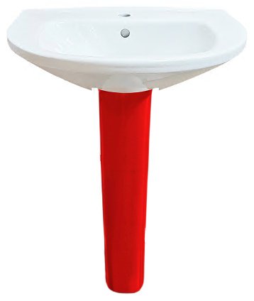 Раковина ВКЗ W101 Home de luxe с пьедесталом овальная 60, фарфор
