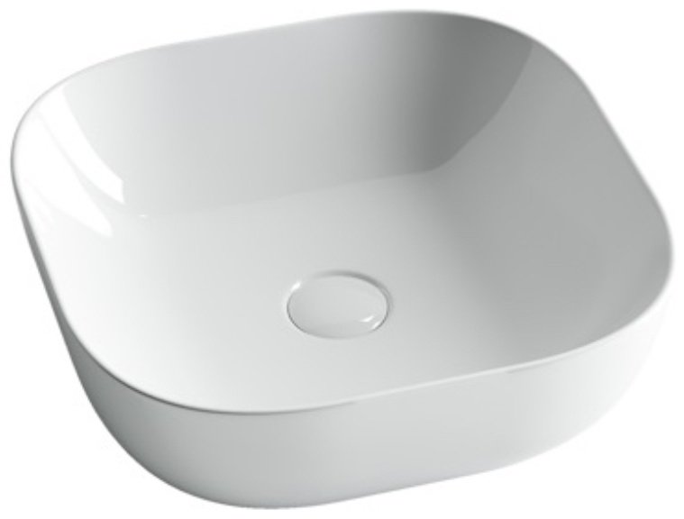 Раковина Ceramicanova CN6010 накладная квадратная 42, санфарфор