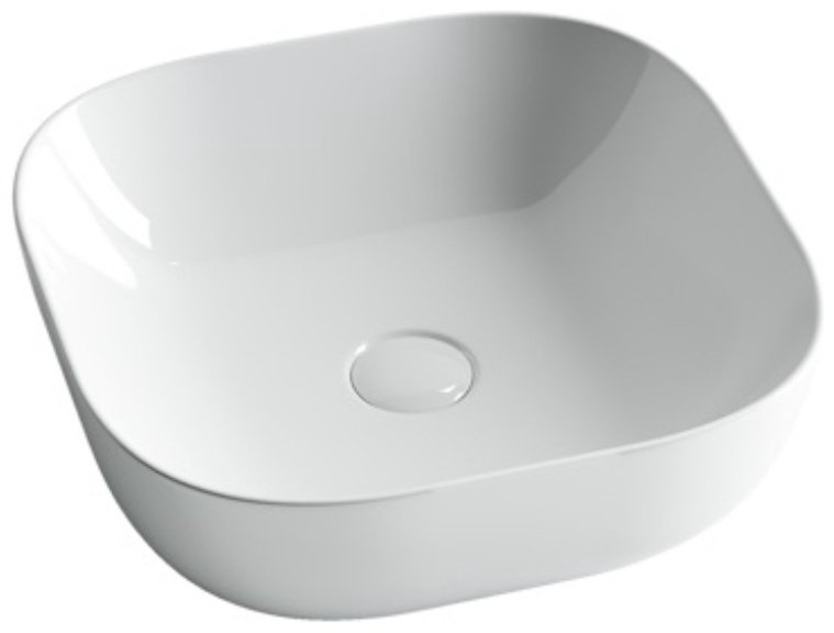 Раковина Ceramicanova CN6010 накладная квадратная 42, санфарфор купить,NaN
