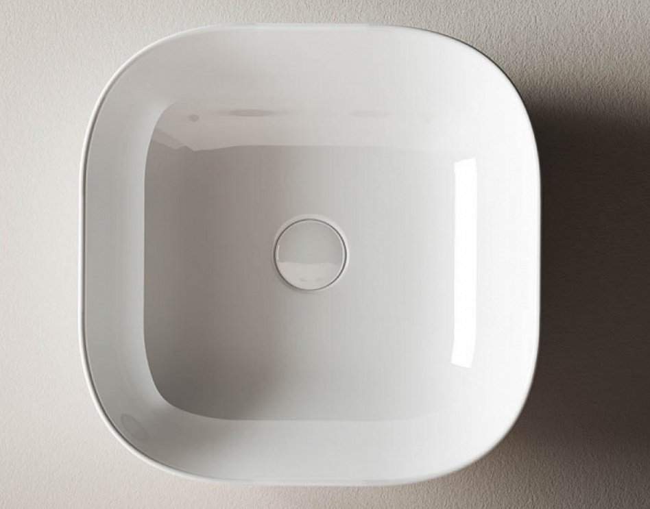 Раковина Ceramicanova CN6010 накладная квадратная 42, санфарфор