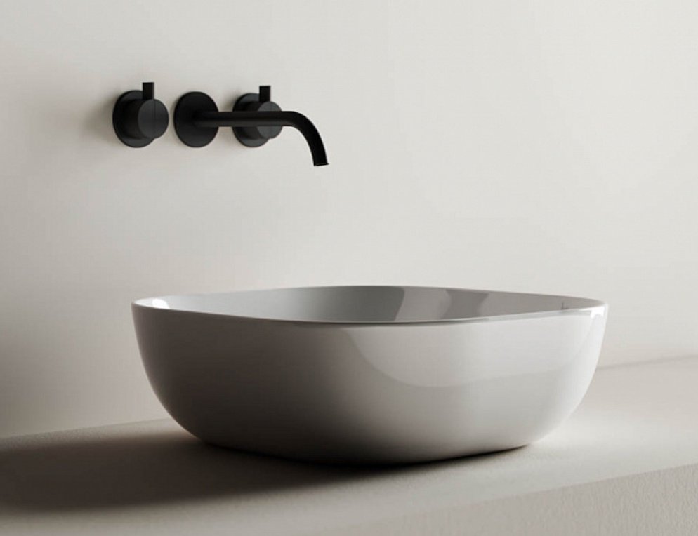 Раковина Ceramicanova CN6010 накладная квадратная 42, санфарфор