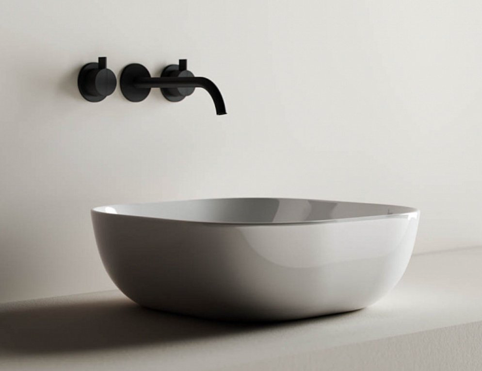 Раковина Ceramicanova CN6010 накладная квадратная 42, санфарфор купить,NaN