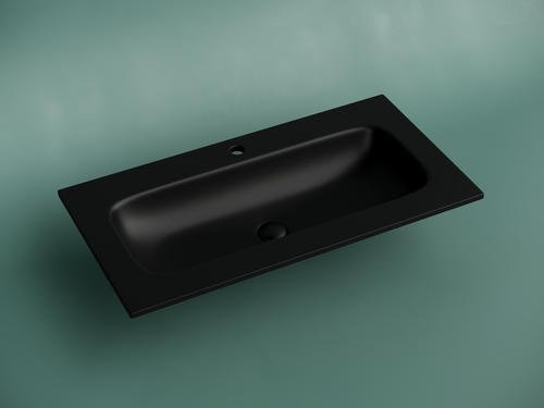 Раковина Ceramicanova CN7019MB накладная прямоугольная 45.7, мрамор