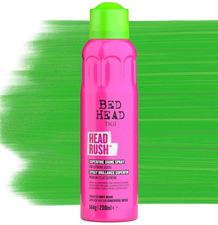 TIGI Head Rush Superfine shine spray спрей 200 г купить,NaN