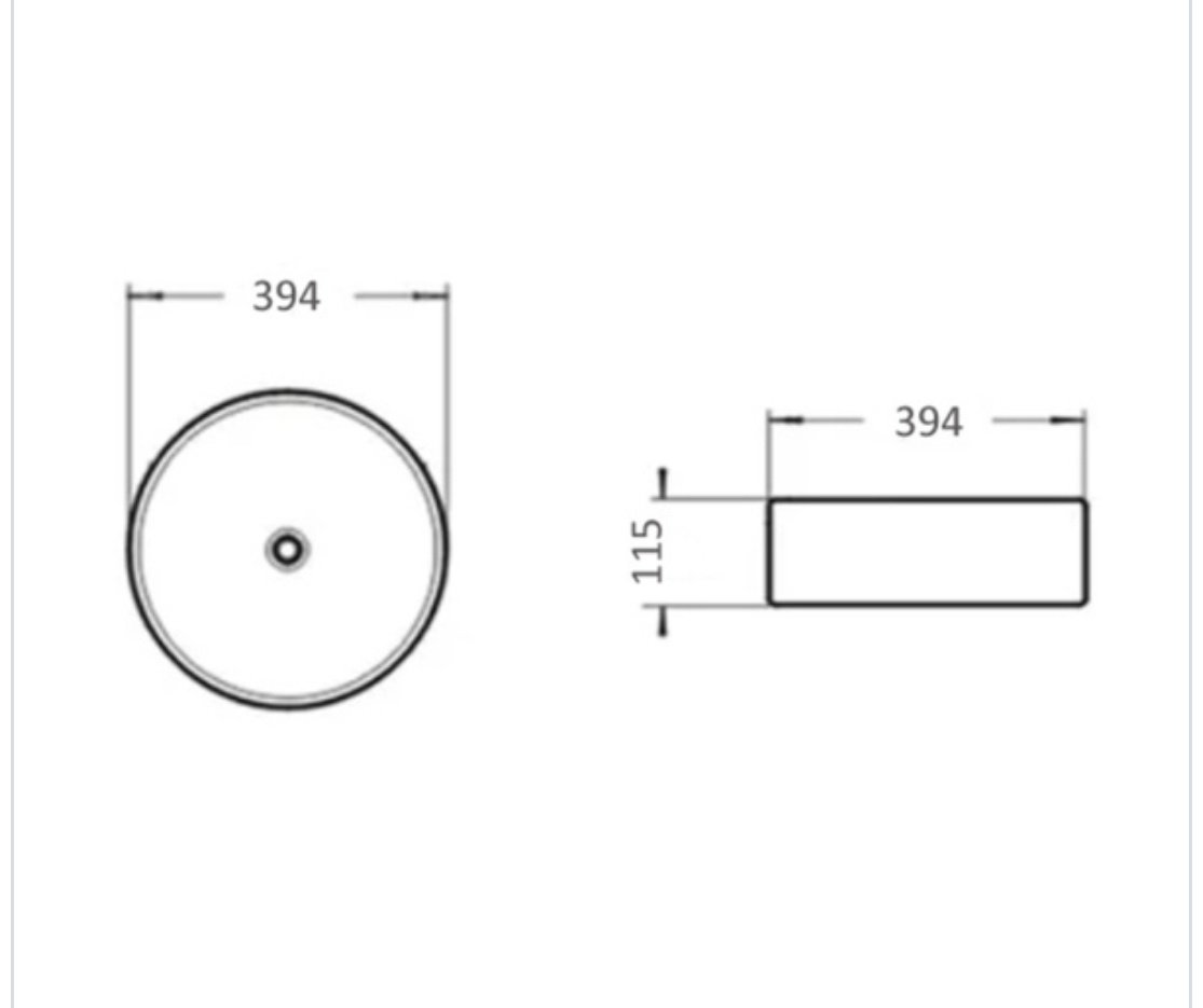 Раковина Comforty N110CMWY-2 накладная круглая 39, санфарфор