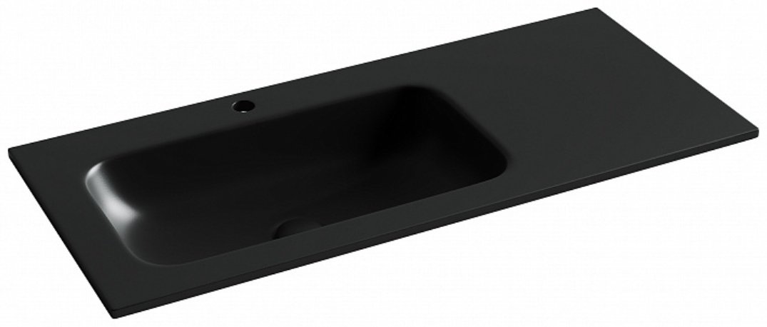 Раковина Ceramicanova CN7014MB накладная прямоугольная 101, санфарфор