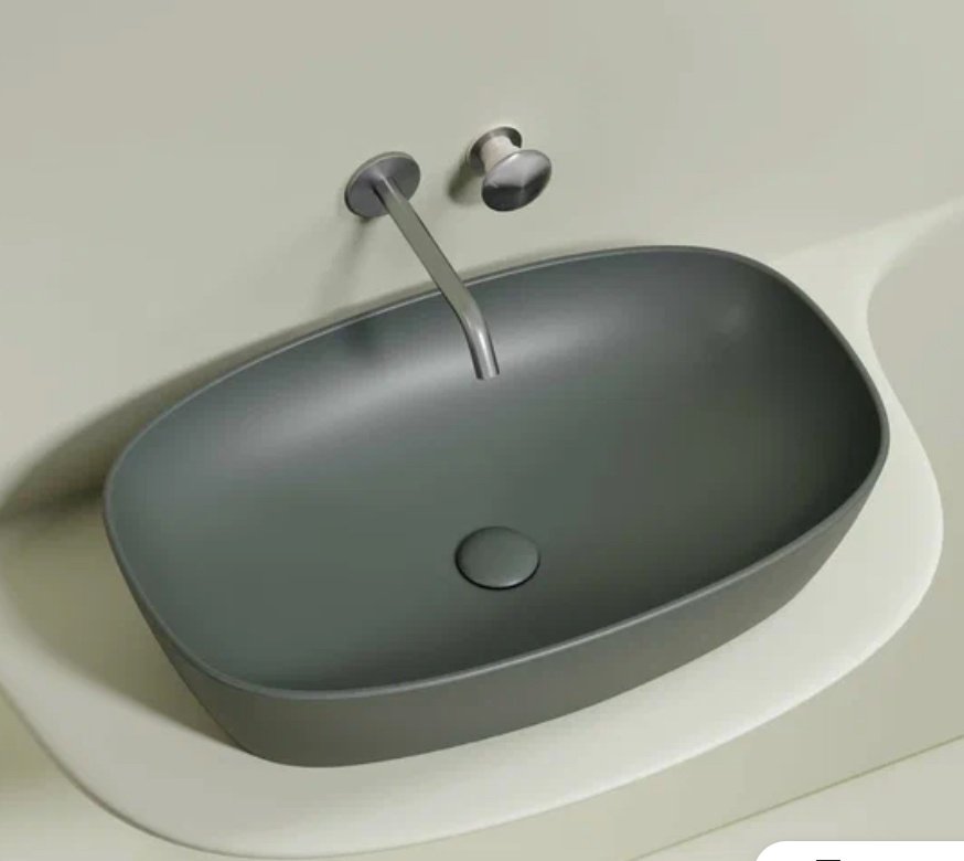 Раковина Ceramicanova CN6049MH накладная прямоугольная 60, санфарфор