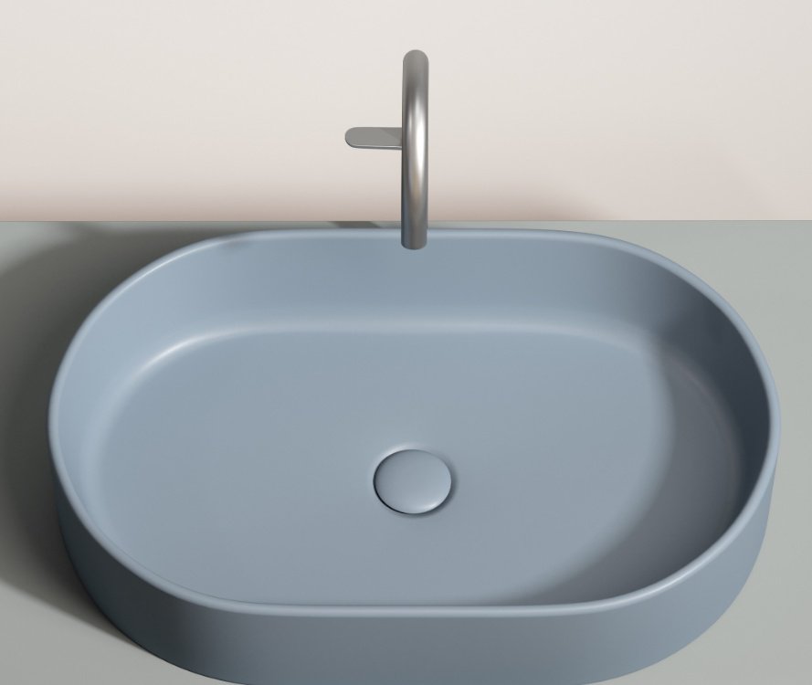 Раковина Ceramicanova CN6048MHL накладная овальная 60, санфарфор