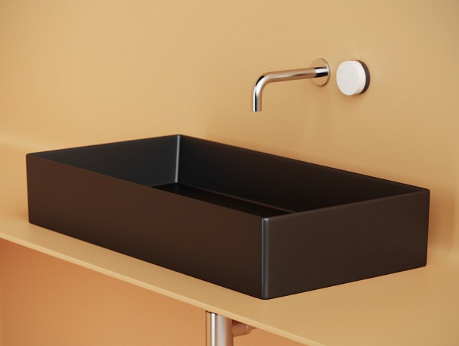 Раковина Ceramicanova CN6071MB накладная прямоугольная 70, санфарфор