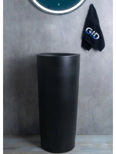Раковина GID-ceramic Nb130bg с пьедесталом круглая 40, керамика