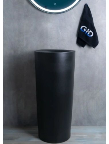 Раковина GID-ceramic Nb130bg с пьедесталом круглая 40, керамика купить,253625