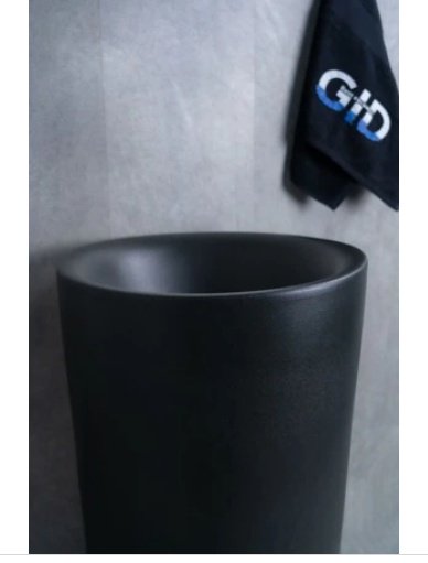 Раковина GID-ceramic Nb130bg с пьедесталом круглая 40, керамика