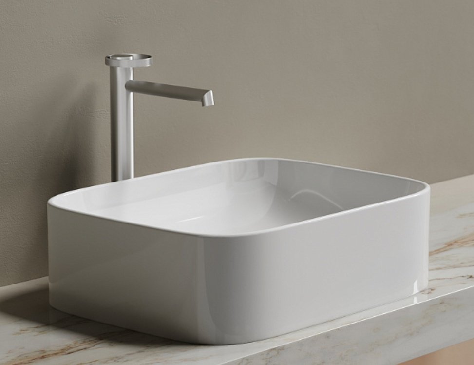 Раковина Ceramicanova CN6052 накладная прямоугольная 50, санфарфор