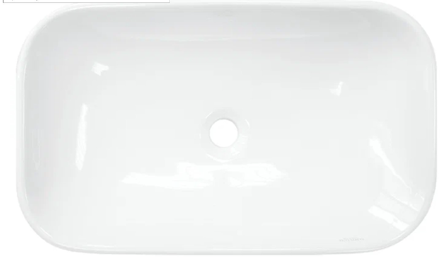 Раковина Sanita Luxe Infinity 60 S1 накладная овальная 60 см, фарфор купить,47000