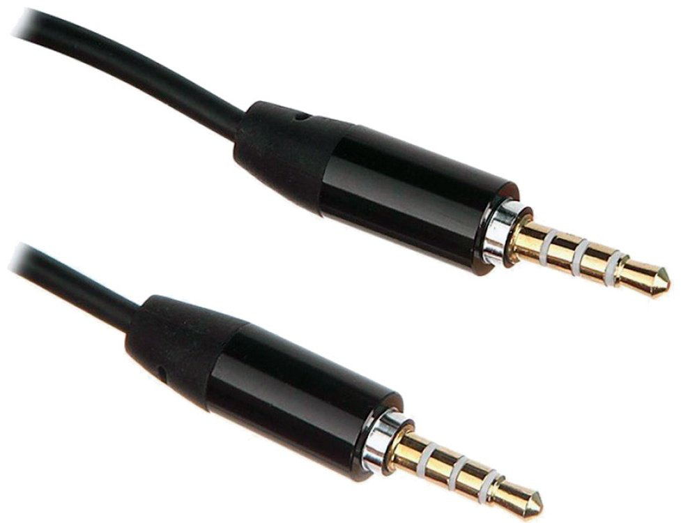 Кабель Continent AUX-210BK 3.5 mm jack - 3.5 mm jack 1.3 м купить,NaN