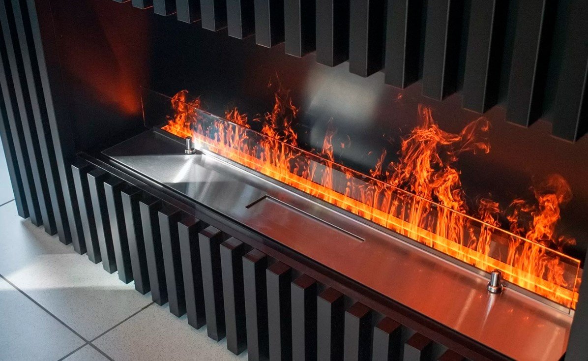 Электрокамин Schones Feuer встроенный 3D FireLine 1200 Steel