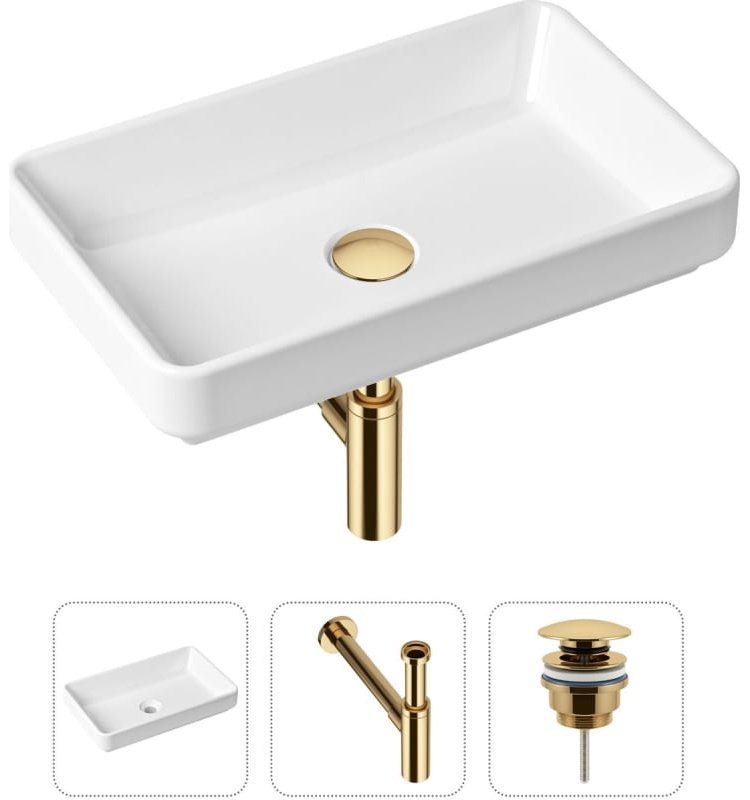 Раковина Lavinia Boho Bathroom Sink 21520148 накладная прямоугольная 34, санфарфор