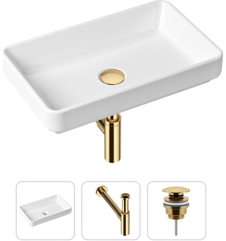 Раковина Lavinia Boho Bathroom Sink 21520148 накладная прямоугольная 34, санфарфор