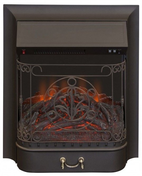 Электрокамин Real Flame встроенный Majestic Lux Black