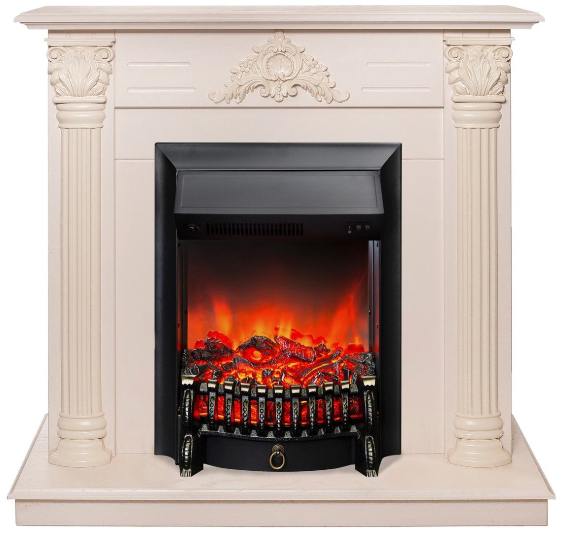 Электрокамин Real Flame напольный Stefania WT-F612 с очагом Fobos Lux Black купить,NaN