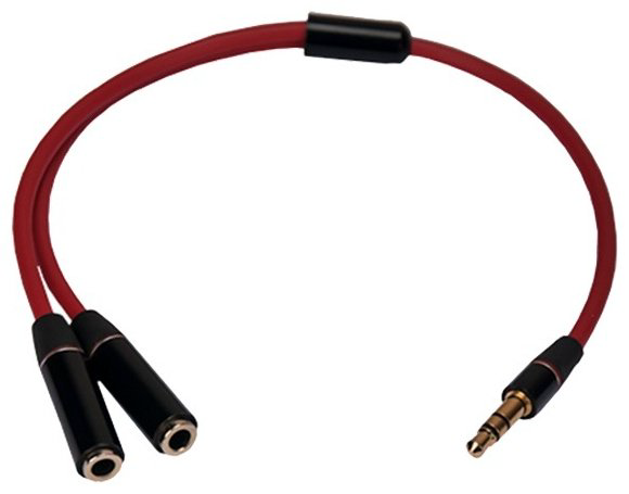Кабель Continent AUX-102RD 3.5 mm jack - 3.5 mm jack 0.23 м