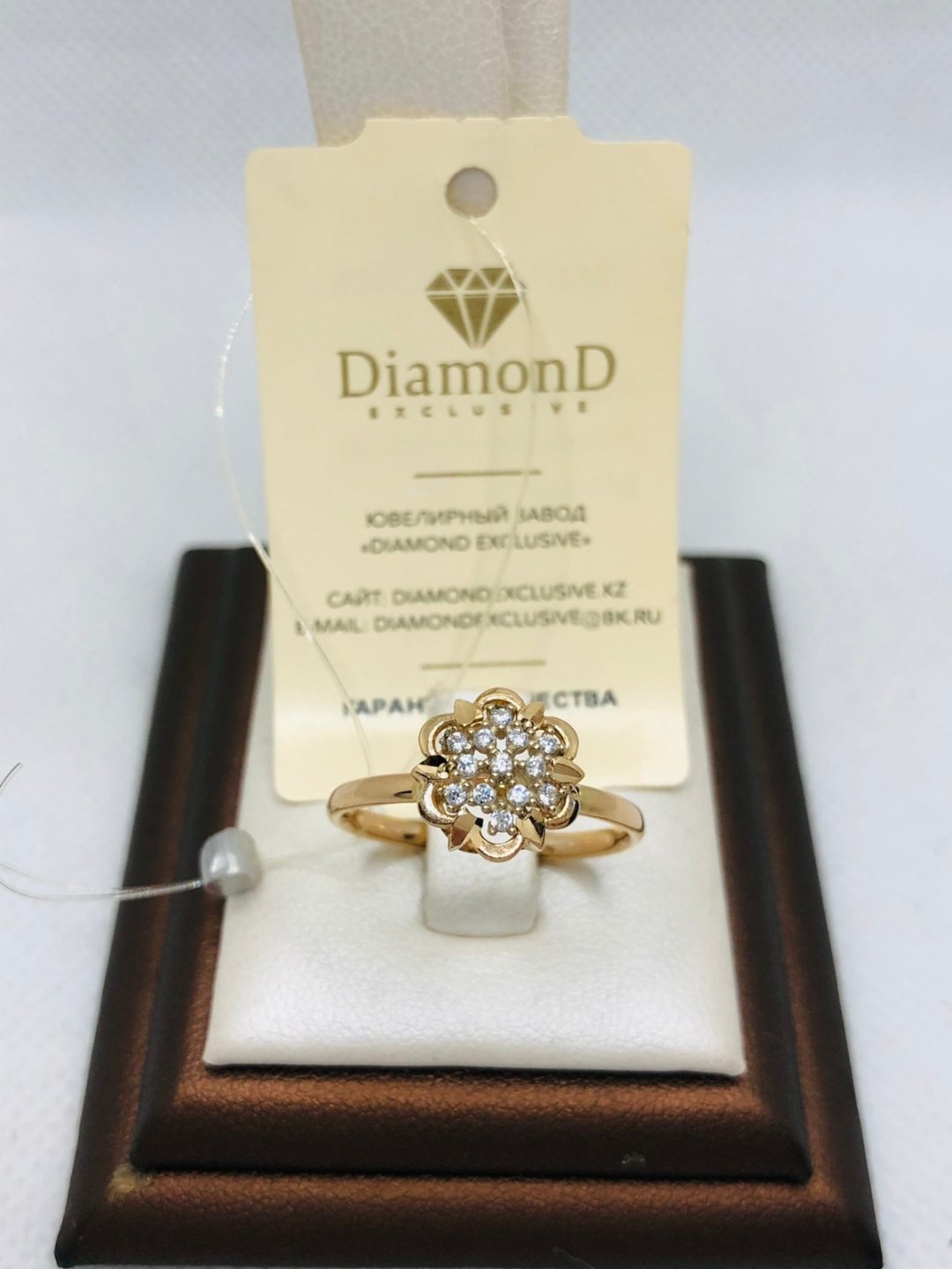 Кольцо DiamonD 734791 размер 18 вес 1.28 г золото, фианит купить,NaN