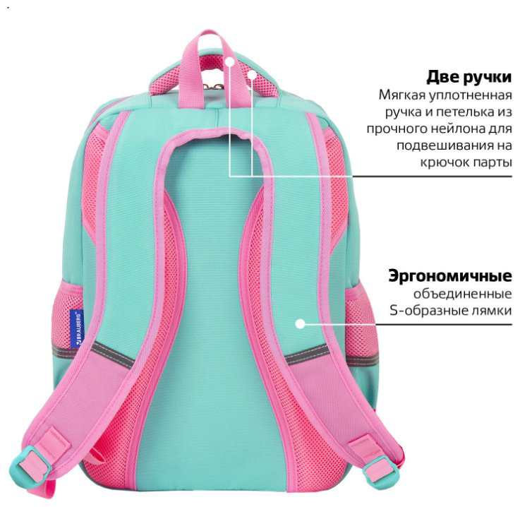 Рюкзак Brauberg полиэстер мятный купить,NaN