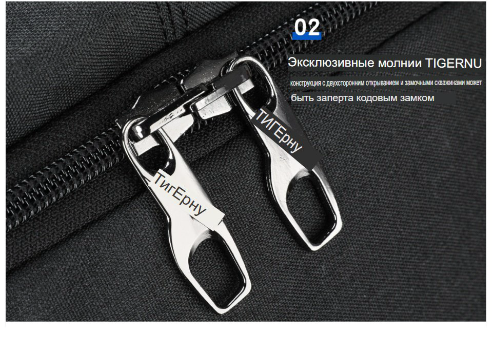 Рюкзак Tigernu оксфорд черный купить,NaN