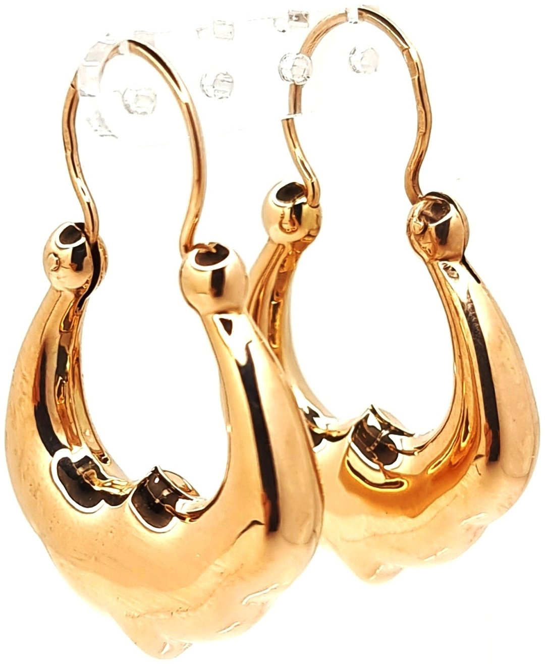 Серьги Изумруд Au0237165 вес 3.79 г золото, без вставок купить,NaN
