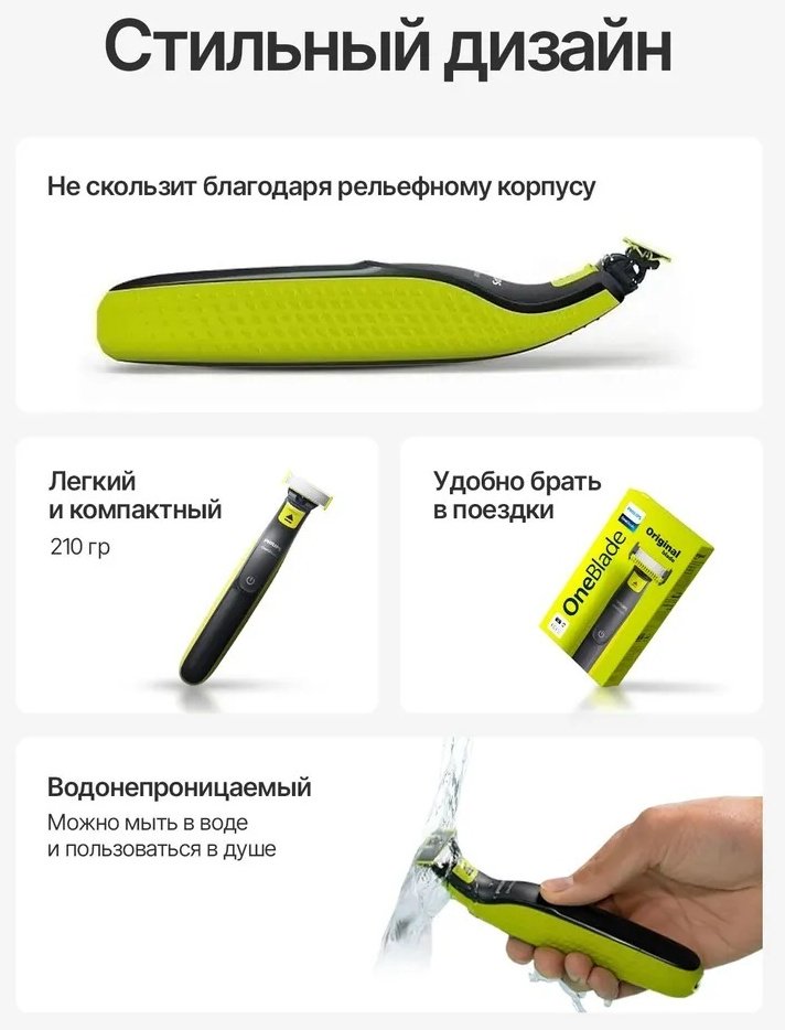 Триммер Philips OneBlade QP2824/10 купить,NaN