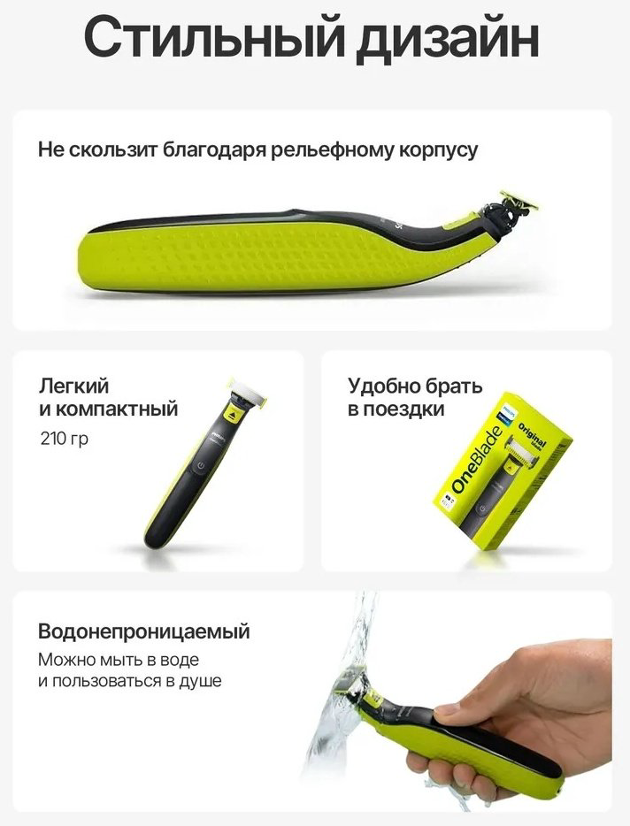 Триммер Philips OneBlade QP2824/10 купить,NaN