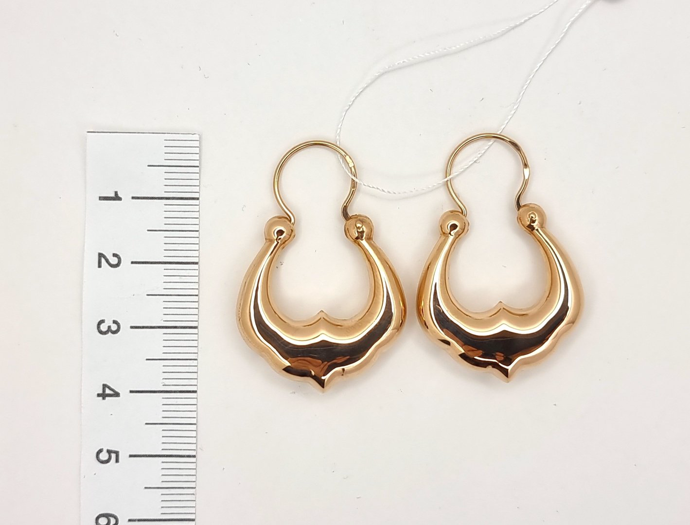 Серьги Изумруд Au0237165 вес 3.79 г золото, без вставок купить,NaN