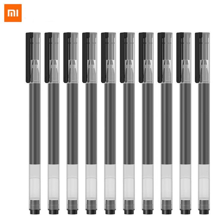 Ручка гелевая Xiaomi MJZXB02WC 10 шт, 0.5 мм, цвет чернил черный купить,NaN