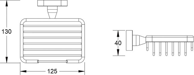 KABINKA.KZ мыльница SG5104T 1 шт, латунь купить,NaN