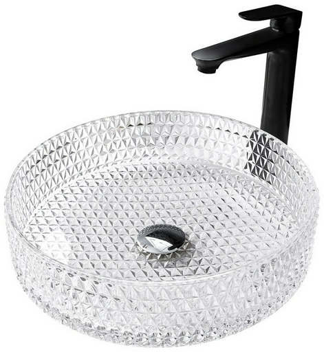 Раковина Abber Glas AK2301 накладная круглая 39.5 см, стекло