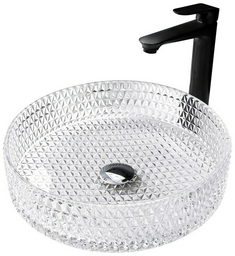 Раковина Abber Glas AK2301 накладная круглая 39.5 см, стекло