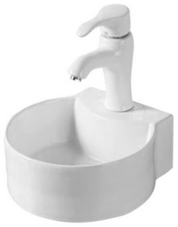Раковина GID-ceramic N9134 подвесная круглая 31, керамика