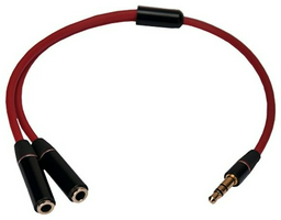 Кабель Continent AUX-102RD 3.5 mm jack - 3.5 mm jack 0.23 м