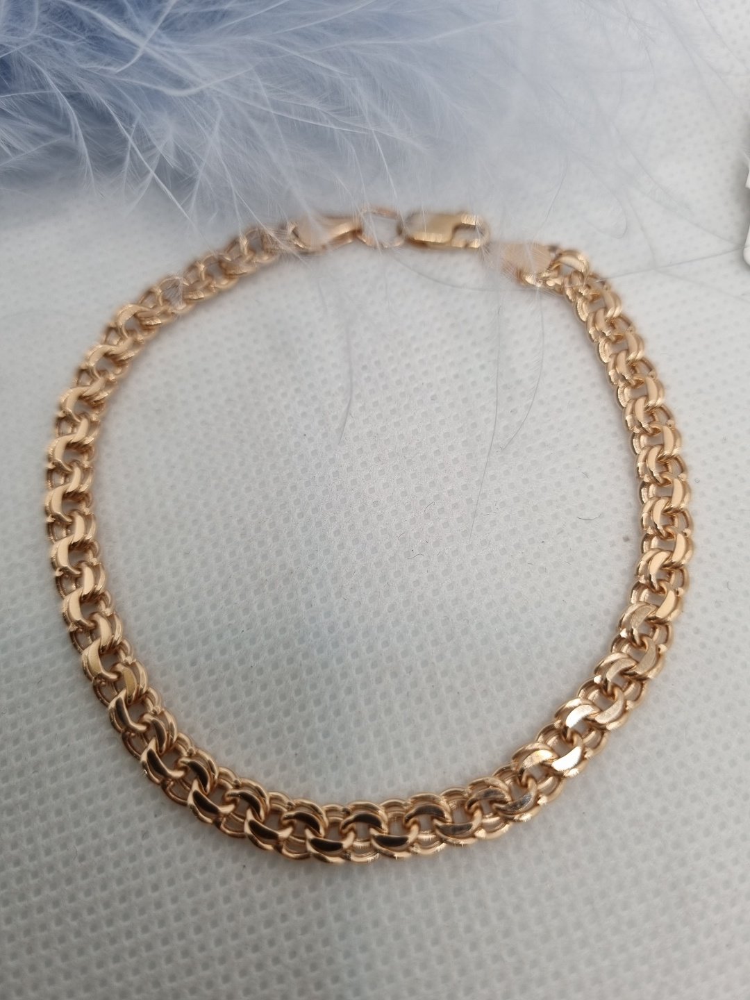 Браслет Zhanar Gold ZHA84/178 длина 19 см, вес 3.98 г золото, плетение бисмарк