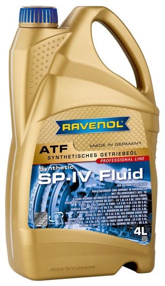 Масло синтетическое RAVENOL ATF SP-IV Fluid 4 л