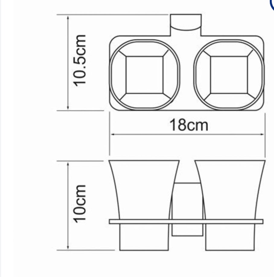 Wasser KRAFT стакан K-5028D 1 шт, металл, стекло