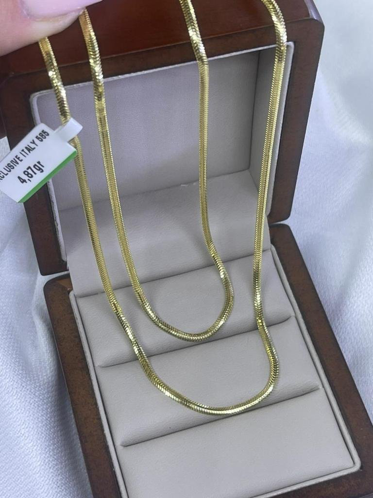 Цепь Italian Gold 657116 длина 55 см, вес 4.87 г золото, плетение снейк купить,NaN