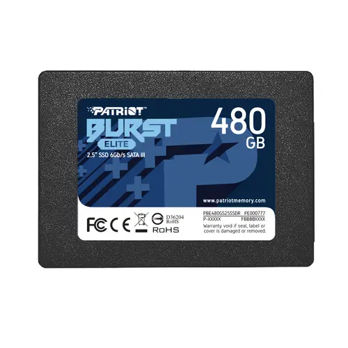 SSD накопитель Patriot Burst Elite PBE480GS25SSDR 480Gb