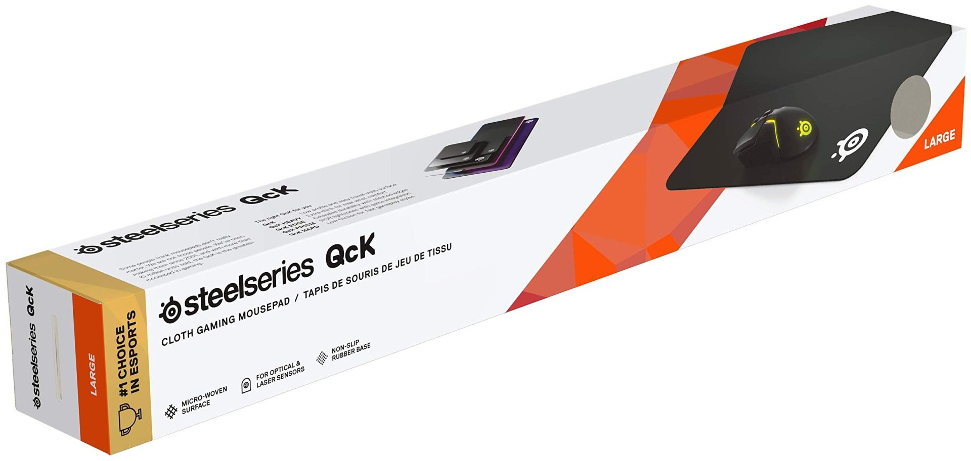 Коврик для мыши SteelSeries QcK+ 450x400x2 мм черный купить,NaN