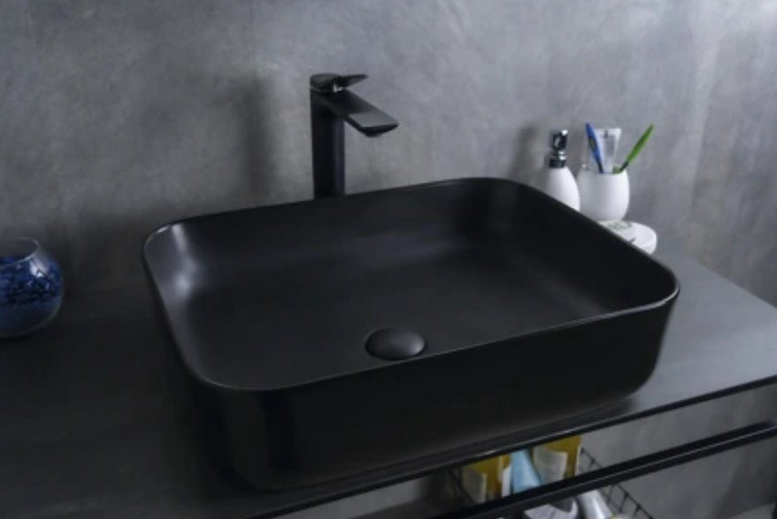 Раковина GID-ceramic Bm1304 накладная прямоугольная 50, керамика купить,NaN