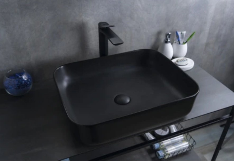 Раковина GID-ceramic Bm1304 накладная прямоугольная 50, керамика