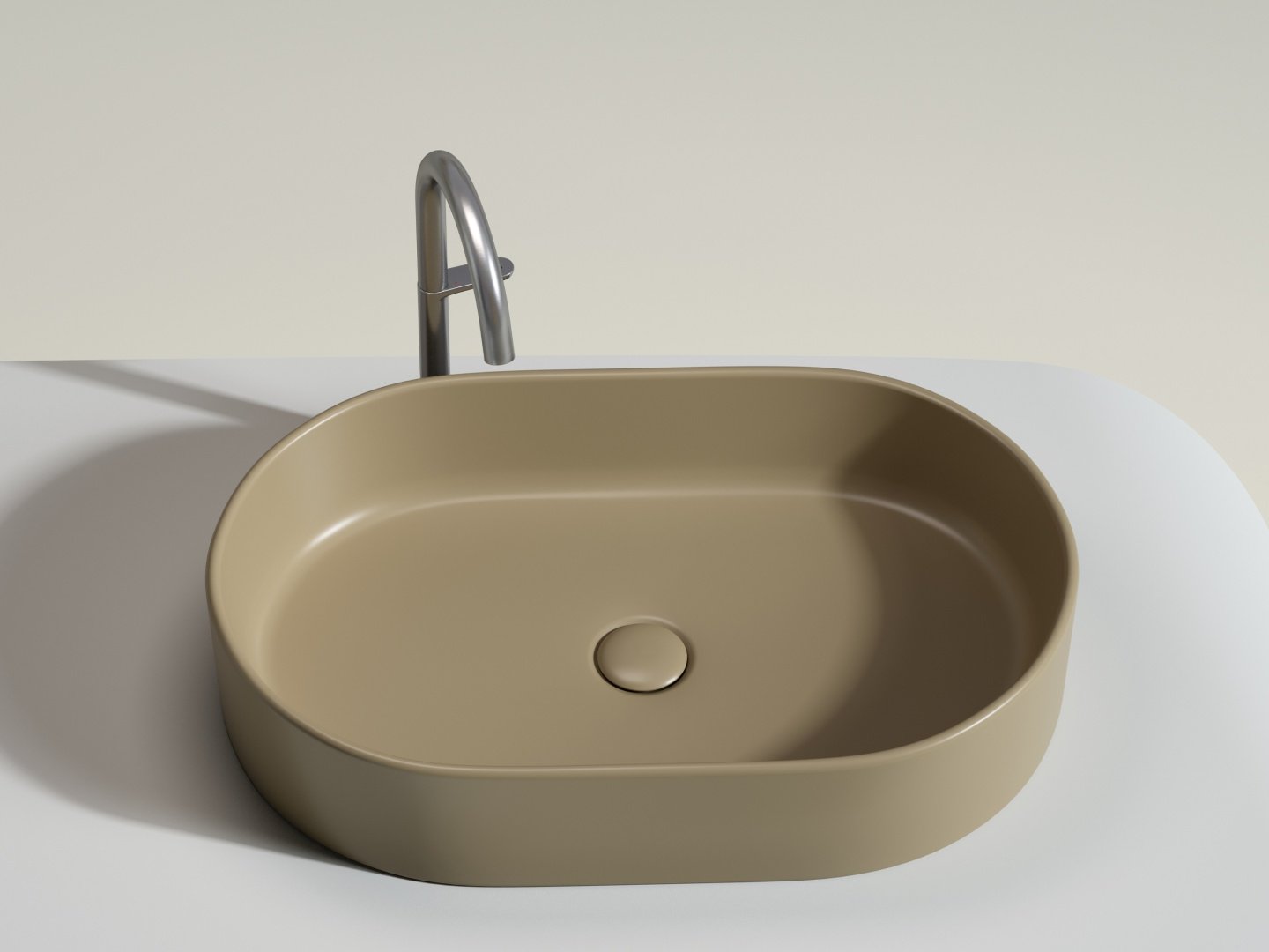 Раковина Ceramicanova CN6048MC накладная овальная 38.5, санфарфор купить,NaN