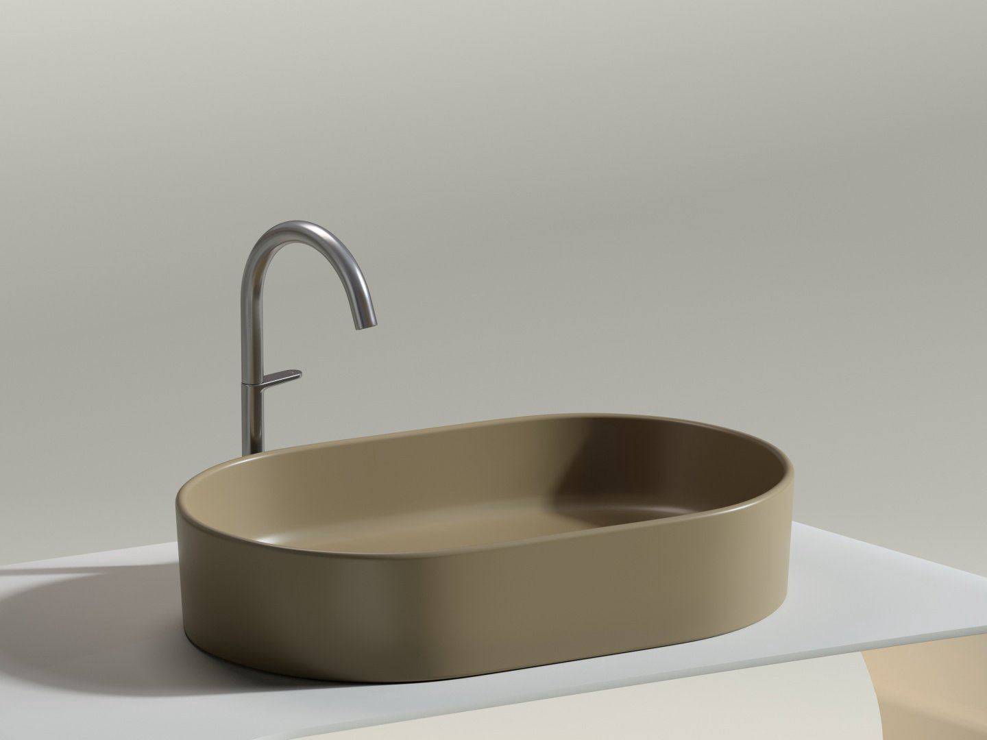 Раковина Ceramicanova CN6048MC накладная овальная 38.5, санфарфор купить,NaN